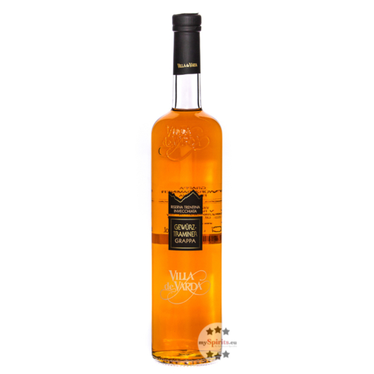 Villa de Varda: Grappa Riserva Gewürztraminer / 40 % Vol. / 0,7 Liter-Flasche