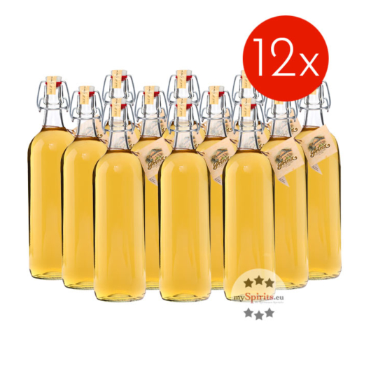 12 x Prinz: Alte Marille im Holzfass gereift / 41 % Vol. / 12 x 1,0 Liter-Flasche