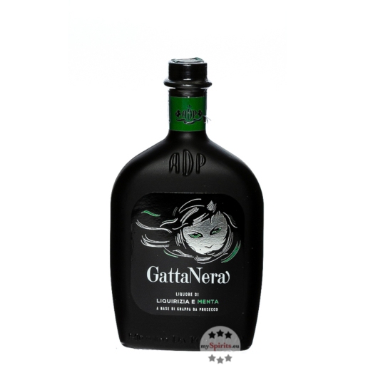 Andrea da Ponte Gatta Nera Liquore di Liquirizia e Menta / 19 % Vol. / 0,5 Liter-Flasche