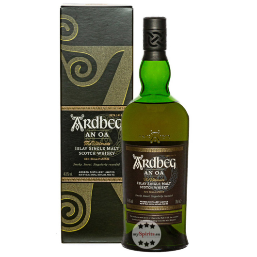 Ardbeg An Oa The Ultimate Islay Single Malt Scotch Whisky / 46,6 % Vol. / 0,7 Liter-Flasche in Geschenkkarton