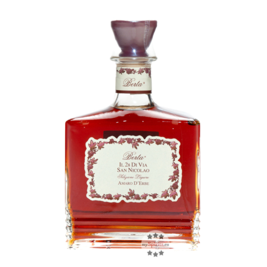 Distillerie Berta Amaro d'Erbe Selezione Liquore Il 28 Di Via San Nicolao / 30 % vol. / 0,7 Liter-Flasche