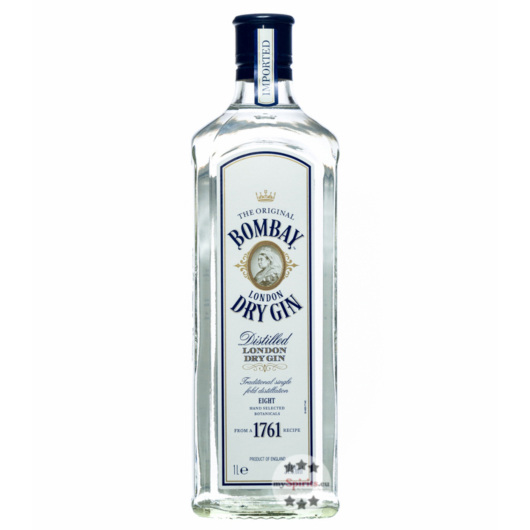 Bombay Sapphire Gin - London Dry Gin / 37,5% vol. / 1,0 Liter-Flasche