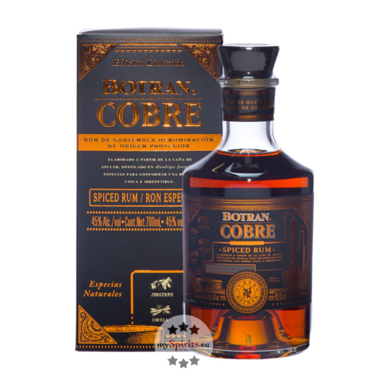 Botran: Cobre Spiced / 45 % Vol. / 0,7 Liter-Flasche in Karton