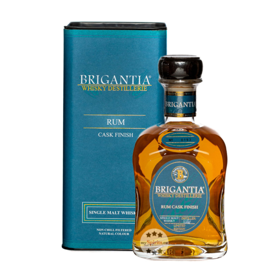 Steinhauser: Brigantia Rum Cask Finish Whisky / 46 % Vol. / 0,7 Liter-Flasche in Geschenkdose 