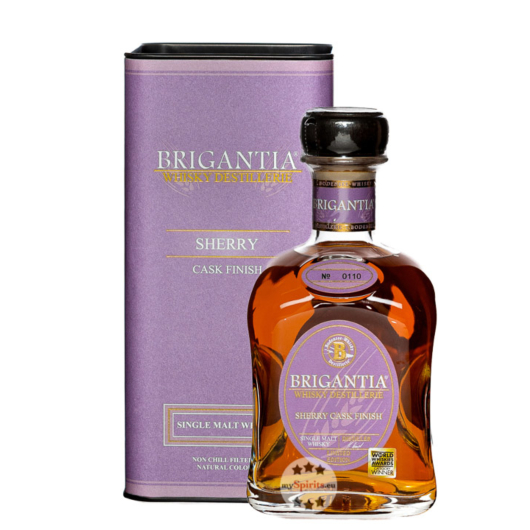 Steinhauser: Brigantia Sherry Cask Finish Whisky / 46 % Vol. / 0,7 Liter-Flasche in Geschenkdose 