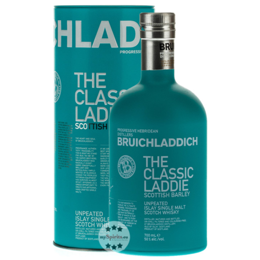 Bruichladdich The Classic Laddie Scottish Barley Whisky / 50 % Vol. / 0,7 L Flasche in Geschenkdose