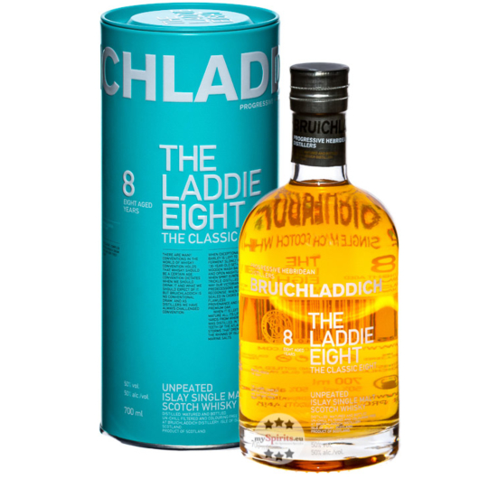 Bruichladdich The Laddie Eight Unpeated Islay Single Malt Whisky / 50 % Vol. / 0,7 Liter in Geschenkdose