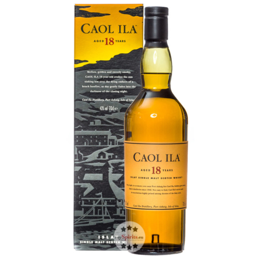 Caol Ila 18 Jahre Single Malt Islay Whisky / 43 % Vol. / 0,7 Liter-Flasche