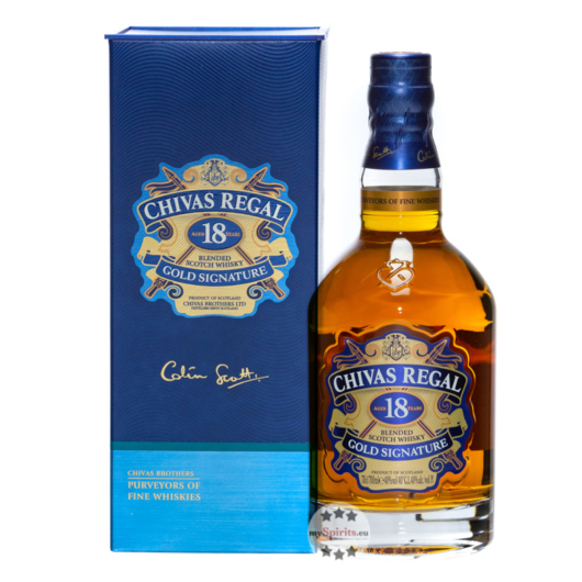 Chivas Regal 18 Gold Signature Blended Scotch Whisky / 40 % Vol. / 0,7 Liter-Flasche in Geschenkbox