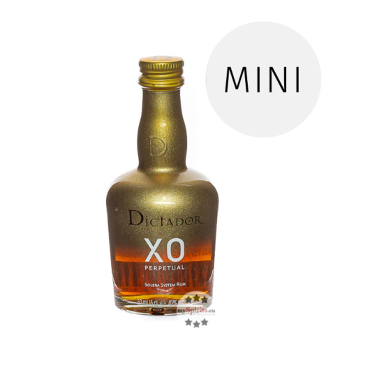 Dictador XO Perpetual Colombian Aged Rum Miniatur / 40 % Vol. / 0,05 Liter-Flasche