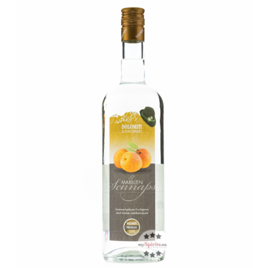 Dolomiti Marillen-Schnaps / 35 % Vol. / 1,0 Liter-Flasche