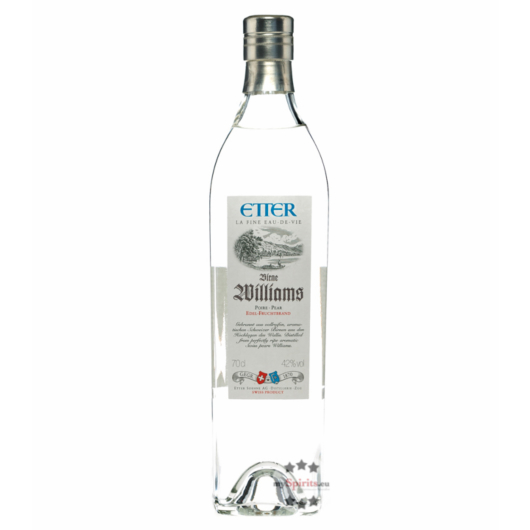 Etter Birne Williams - Feiner Fruchtbrand aus Williamsbirnen / 42% vol. 0,7 Liter-Flasche 