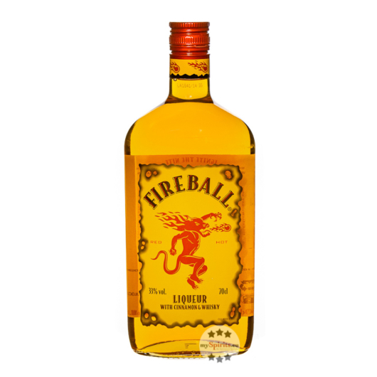 Fireball Liqueur blended with Cinnamon & Whisky / 33 % Vol. / 0,7 Liter-Flasche