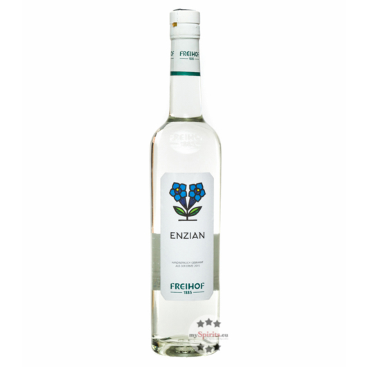 Freihof 1885 Enzian Schnaps / 38 % vol. / 0,5 Liter-Flasche