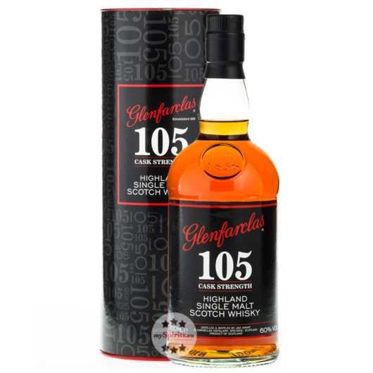 Glenfarclas 105 Cask Strength Highland Single Malt Scotch Whisky / 60 % vol / 0,7 Liter in Geschenkdose