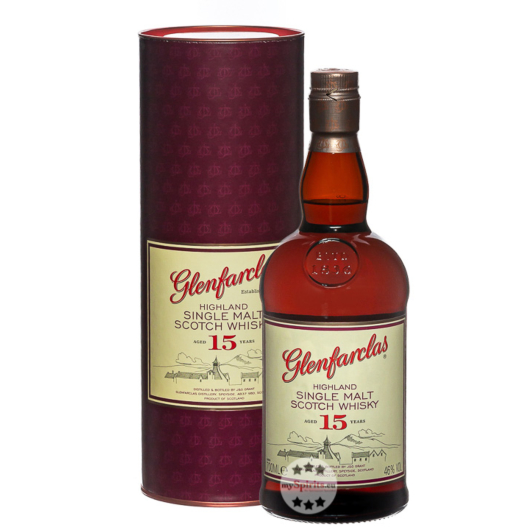 Glenfarclas 15 Years Highland Single Malt Scotch Whisky / 46 % Vol. / 0,7 Liter-Flasche in Geschenkdose