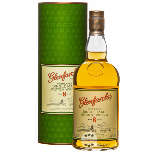 Glenfarclas 8 Years Highland Single Malt Scotch Whisky / 40 % Vol. / 0,7 Liter-Flasche in Geschenkdose