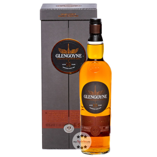 Glengoyne 18 Jahre Highland Single Malt Scotch Whisky / 43% Vol. / 0,7 Liter-Flasche in Geschenkdose