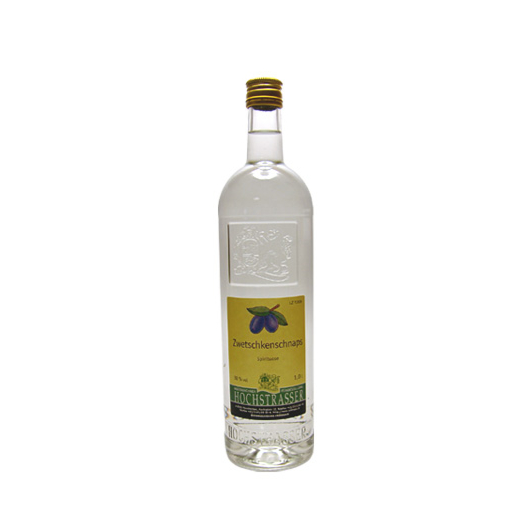 Hochstrasser: Zwetschken-Schnaps / 38 % Vol. / 1,0 Liter-Flasche