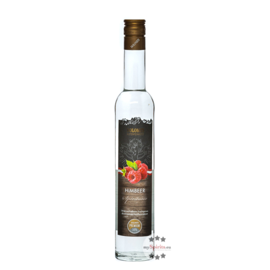 Dolomiti Himbeer Schnaps Premium / 35 % Vol. / 0,5 Liter-Flasche