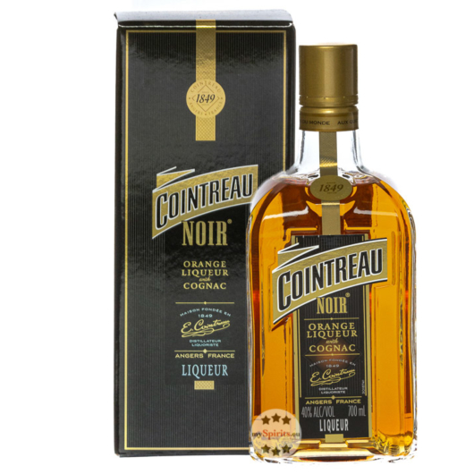 Cointreau Noir Orange Liqueur mit Cognac / 40 % Vol. / 0,7 Liter-Flasche in Geschenkkarton