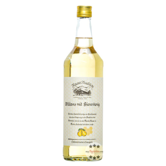 Hauser Tradition Williams-Birnen-Schnaps mit Bienenhonig / 35 % Vol. / 1,0 Liter-Flasche