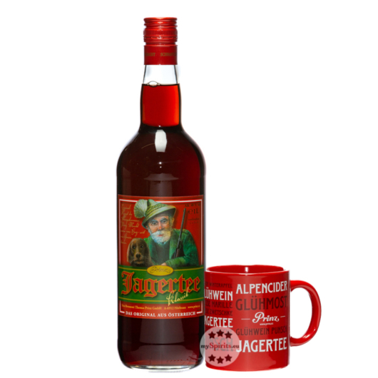 Prinz Jagertee Klassik inklusive Prinz Jagertee-Tasse / 40 % Vol. / 1,0 Liter-Flasche