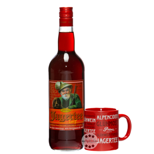 Prinz Jagertee Orange inklusive Prinz Jagertee-Tasse / 40 % Vol. / 1,0 Liter-Flasche