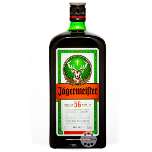 Jägermeister Kräuterlikör / 35 % Vol. / 1,0 Liter-Flasche