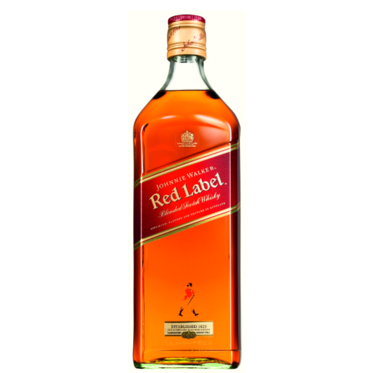 Johnnie Walker Red Label Blended Scotch Whisky / 40 % Vol. / 3,0 Liter-Flasche in Metallhalterung