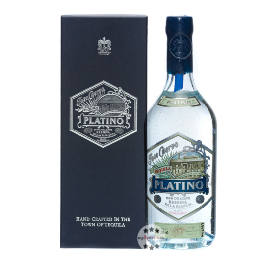 Jose Cuervo Platino de la Familia Tequila / 40 % Vol. / 0,7 Liter-Flasche in Geschenkschatulle