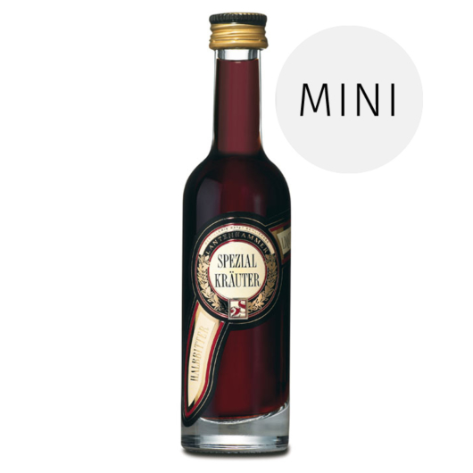 Lantenhammer: Spezial Kräuter Liqueur 38% Vol. / 0,05-Liter-Flasche