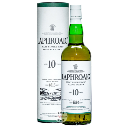 Laphroaig 10 Single Malt Whisky / 40 % Vol. / 0,7 Liter in Geschenkbox