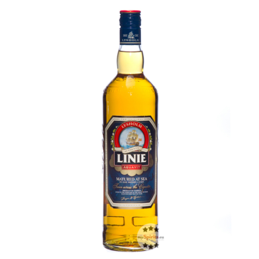 Linie Aquavit fassgelagerter Kümmelschnaps / 41,5 % Vol. / 1,0 Liter-Flasche