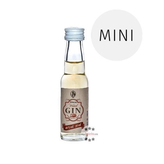 Löwen Wood Gin Mini / 40 % Vol. / 0,02 Liter-Flasche