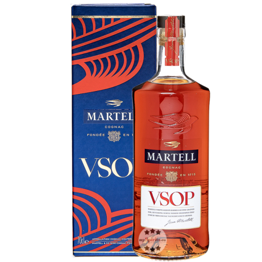 Martell VSOP Aged in Red Barrels / 40% Vol. / 0,7 Liter-Flasche in Geschenkpackung