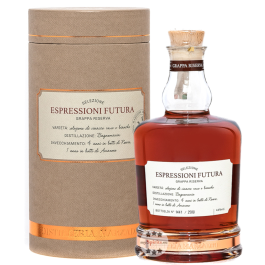 Marzadro Espressioni Futura Edition 2021 / 44 % Vol. / 0,7 Liter-Flasche in Geschenk-Dose