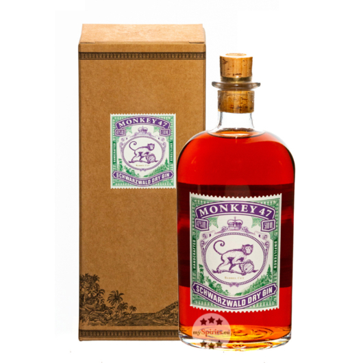 Monkey 47 Barrel Cut Gin / 47 % Vol. / 0,5 Liter-Flasche in Geschenkkarton