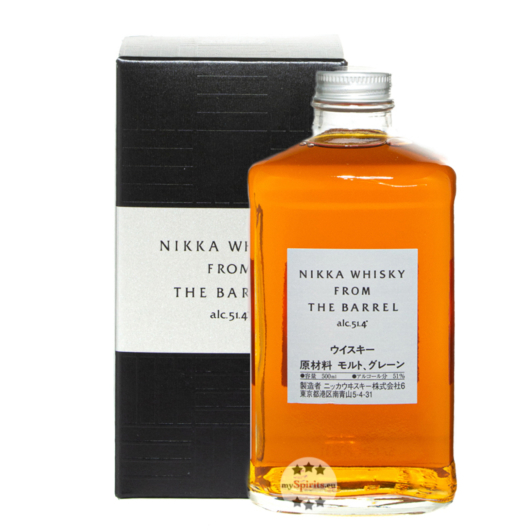 Nikka From The Barrel Whisky / 51,4 % Vol. / 0,5 Liter-Flasche in Geschenkkarton