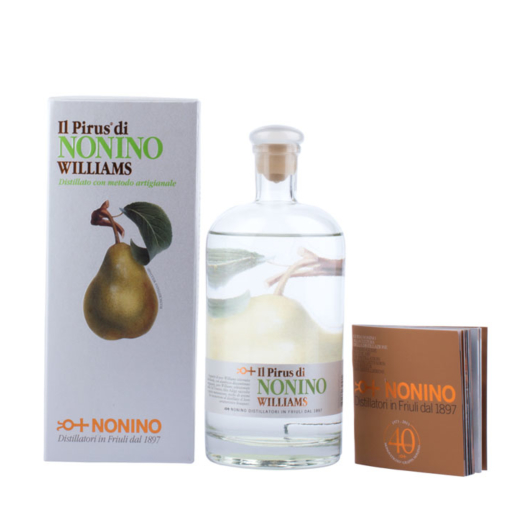 Nonino: Pirus di Nonino Williams Birnen-Brand / 43 % vol. / 0,5 Liter-Flasche im Geschenk-Karton