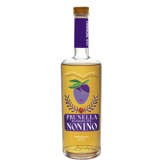 Nonino: Prunella Mandorlata Nonino Pflaumenlikör / 33 % vol / 0,7 Liter-Flasche