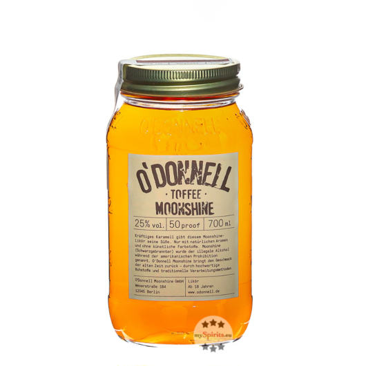 O'Donnell Toffee Moonshine Likör / 25 % Vol. / 0,7 Liter-Flasche