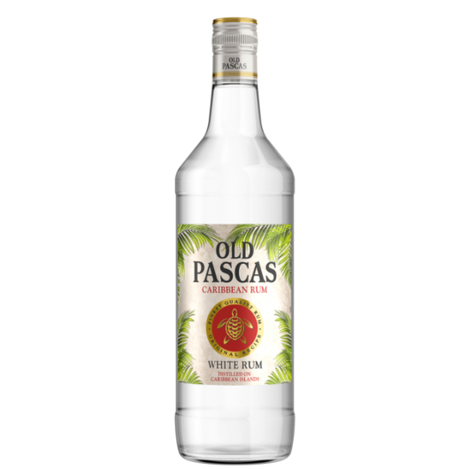 Old Pascas Caribbean White Rum / 37,5 % vol / 1,0 Liter-Flasche