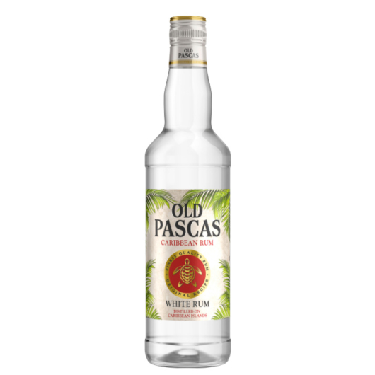 Old Pascas Caribbean White Rum / 37,5 % Vol. / 0,7 Liter-Flasche