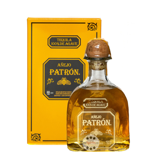 Patrón Tequila Añejo / 40 % Vol. / 0,7 Liter-Flasche in Karton