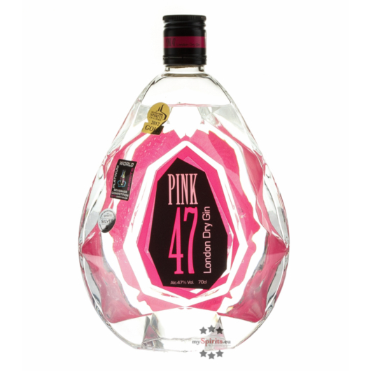 Pink 47 London Dry Gin / 47 % Vol. / 0,7 Liter-Flasche