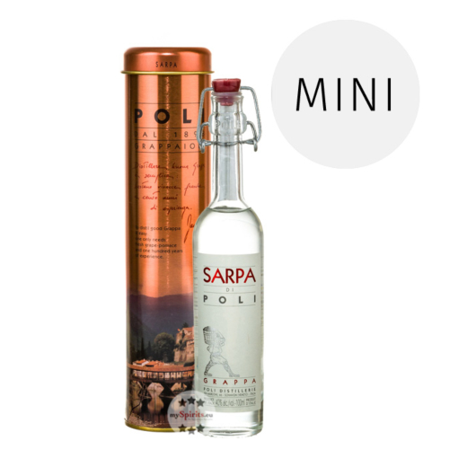 Poli Grappa Sarpa di Poli Baby / 40 % Vol. / 0,1 Liter-Flasche in Geschenkdose