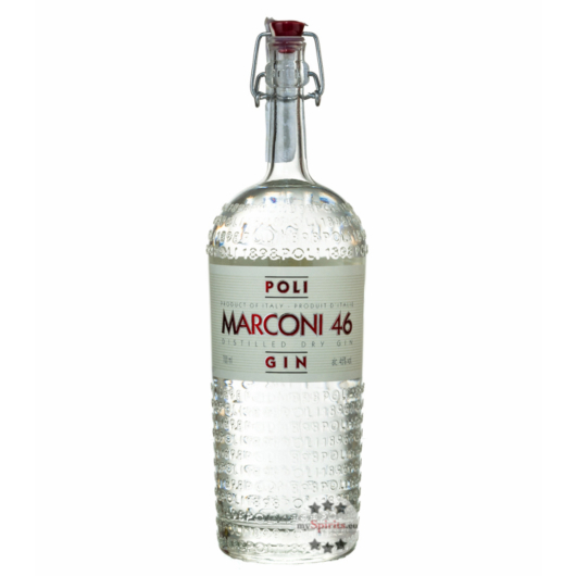 Poli Marconi 46 Gin - Distilled Dry Gin / 46 % Vol. / 0,7 Liter-Flasche