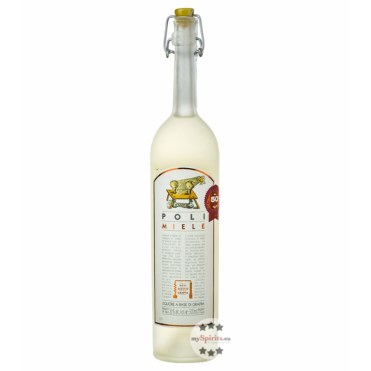 Poli Miele Likör mit Honig & Grappa / 35 % Vol. / 0,5 Liter-Flasche