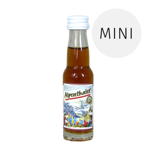 Prinz Alpenthaler Alpenkräuter Likör Miniaturflasche zum Probieren / 20,5% Vol. / 0,02 L Flasche 